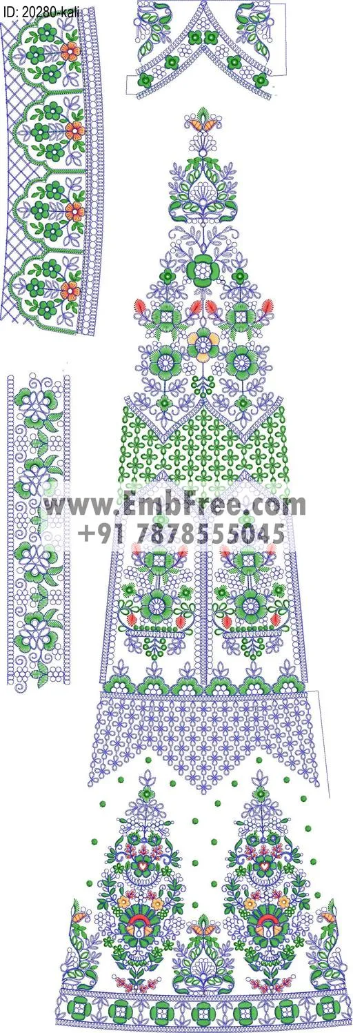 lahenga kali embroidery design-ID:20280