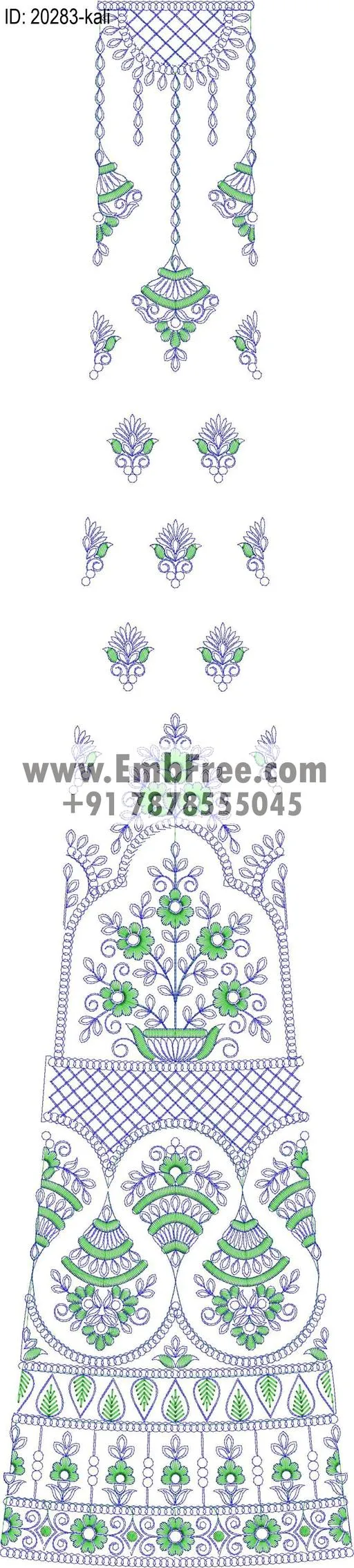 lahenga kali embroidery design-ID:20283