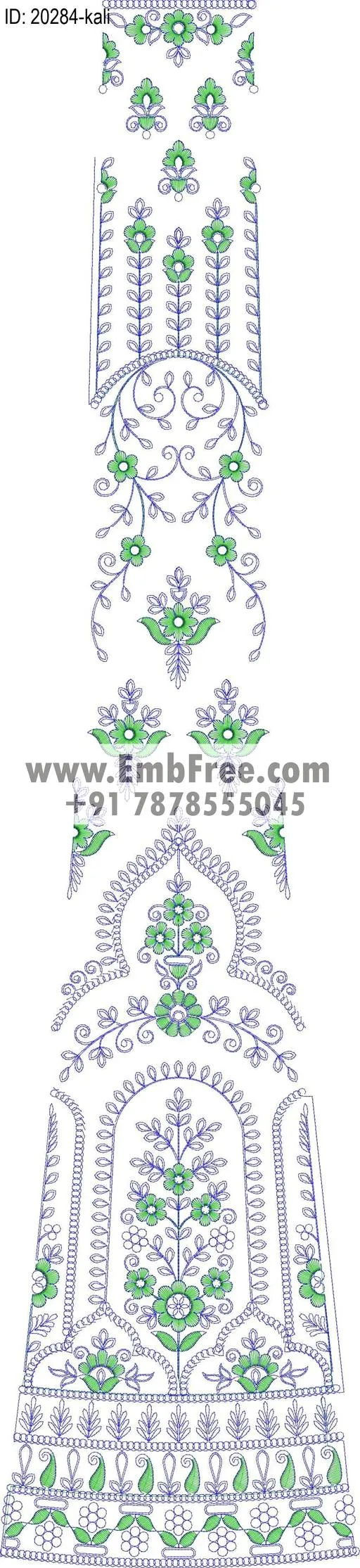lahenga kali embroidery design-ID:20284