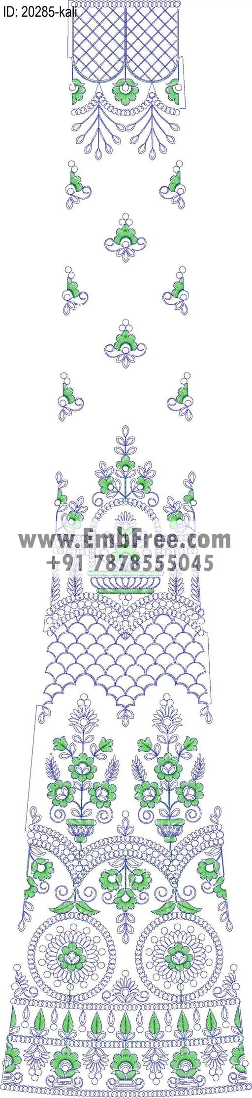 lahenga kali embroidery design-ID:20285