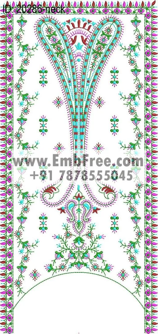 neck embroidery design-ID:20286