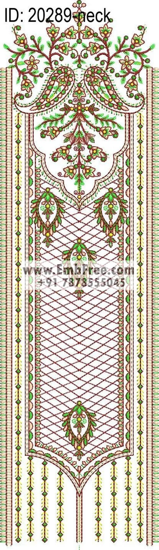 neck embroidery design-ID:20289