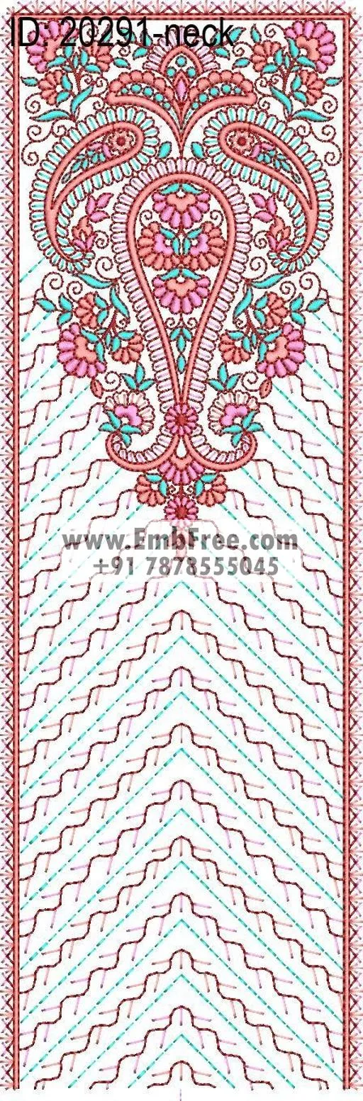 neck embroidery design-ID:20291