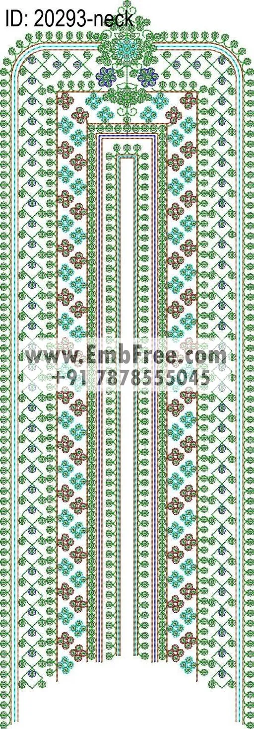 neck embroidery design-ID:20293