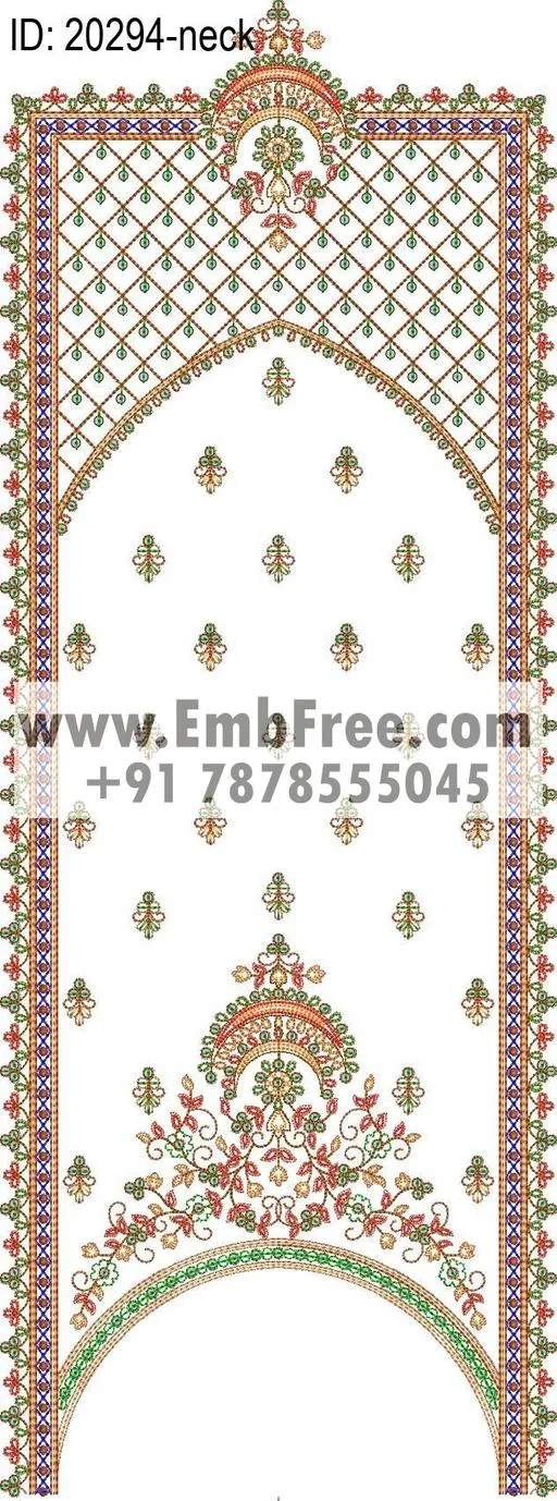 neck embroidery design-ID:20294