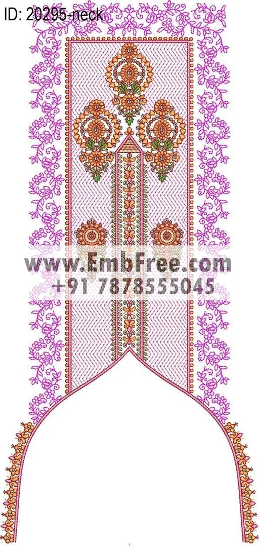 neck embroidery design-ID:20295