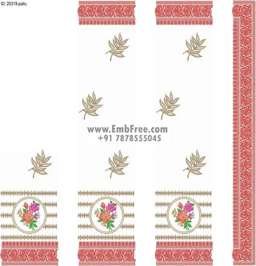 saree cpallu embroidery designs-ID:20319
