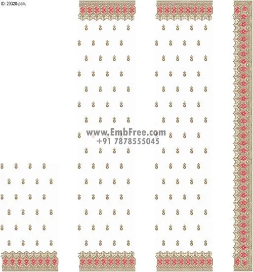 saree cpallu embroidery designs-ID:20320