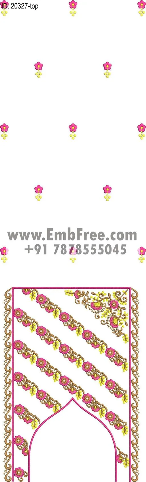 single head dress embroidery design-ID:20327
