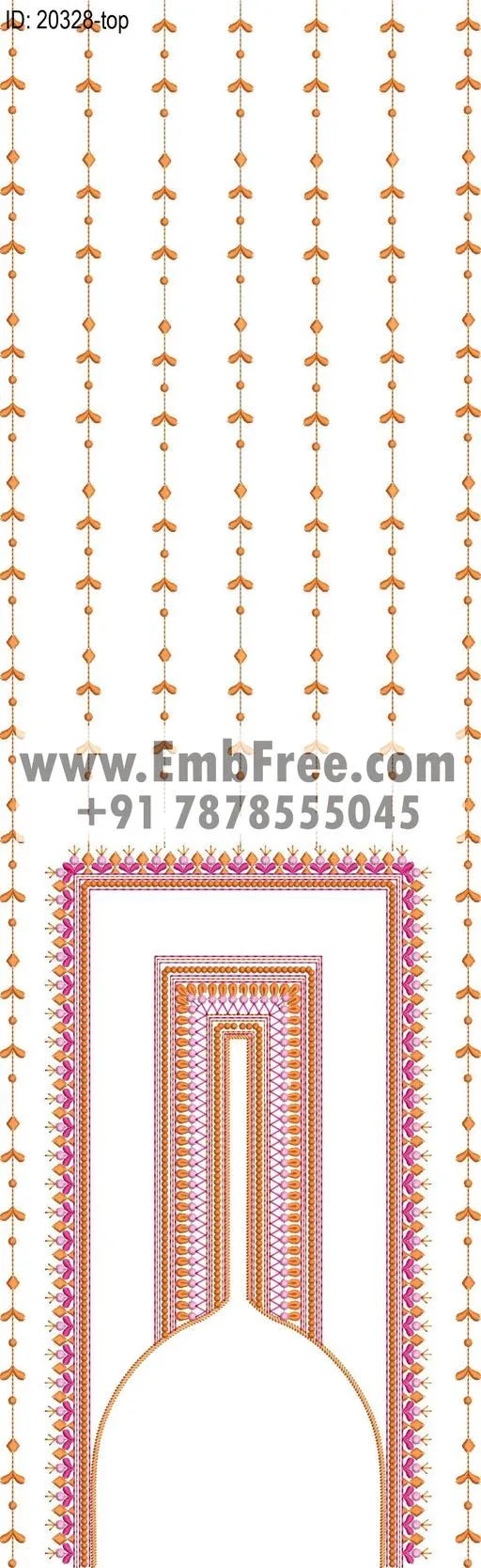 single head dress embroidery design-ID:20328