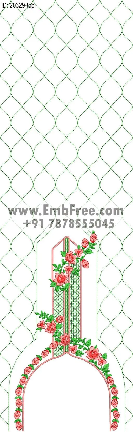 single head dress embroidery design-ID:20329
