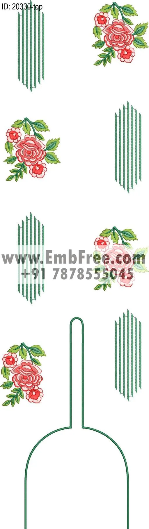 single head dress embroidery design-ID:20330