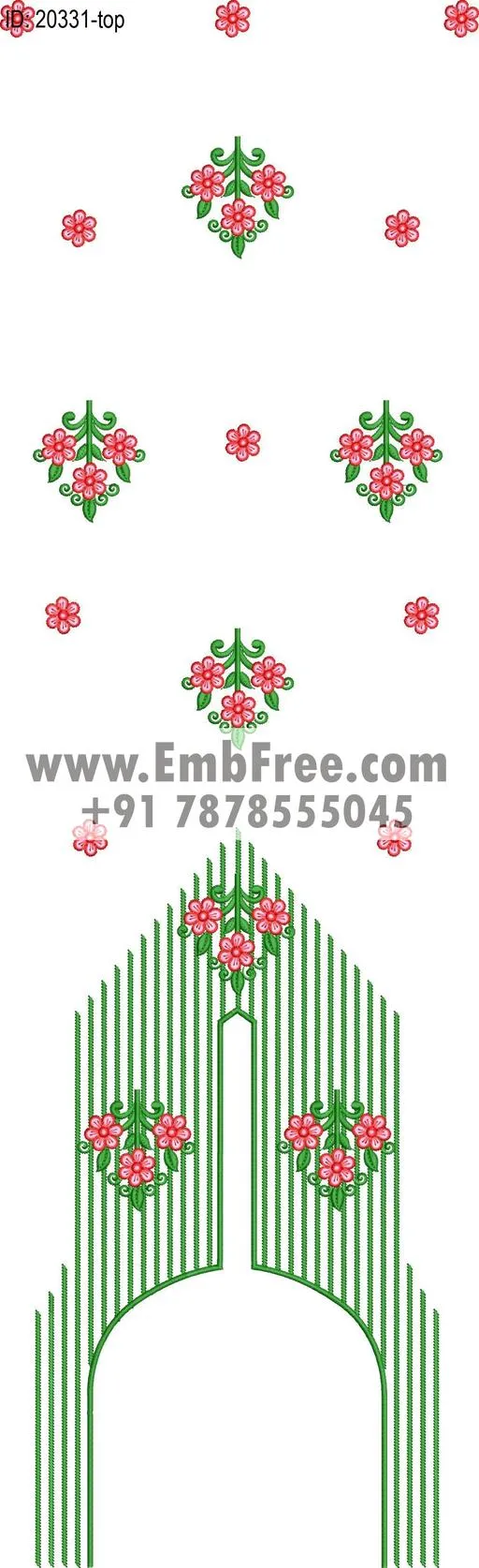 single head dress embroidery design-ID:20331