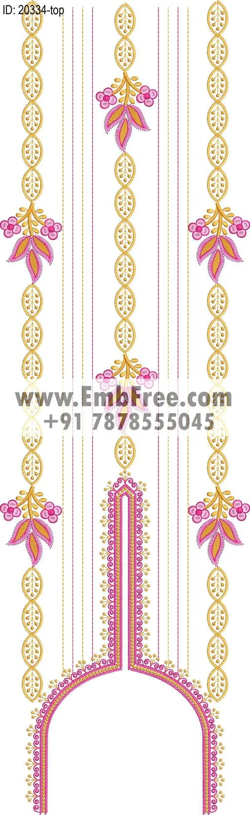 single head dress embroidery design-ID:20334