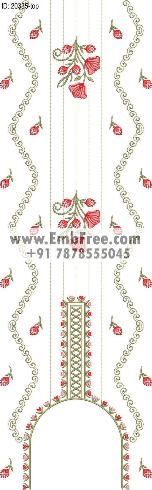 single head dress embroidery design-ID:20335