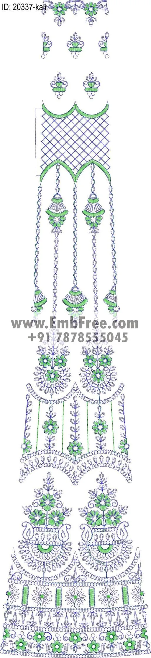 lahenga kali embroidery design-ID:20337