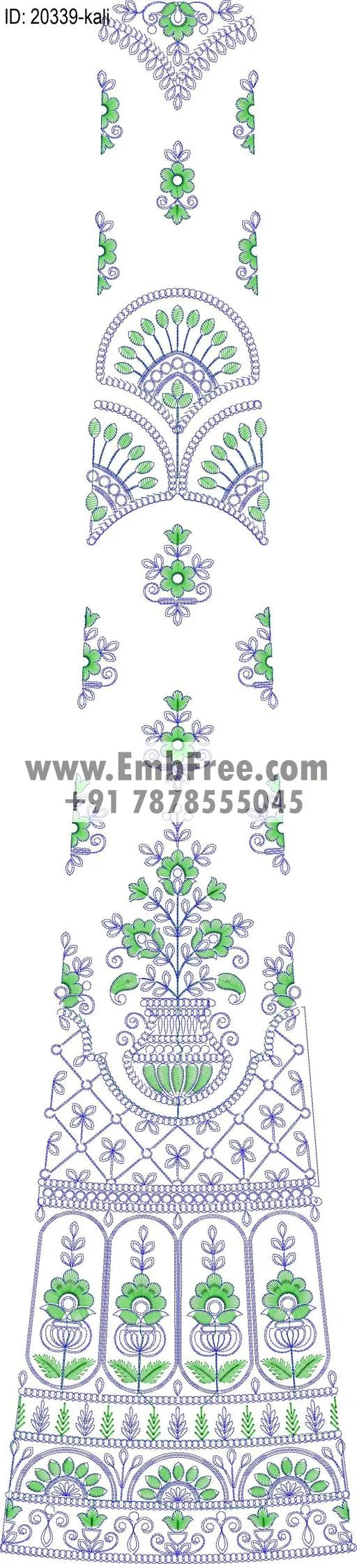lahenga kali embroidery design-ID:20339