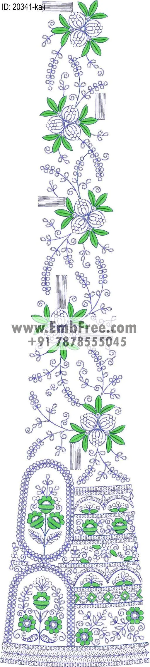 lahenga kali embroidery design-ID:20341