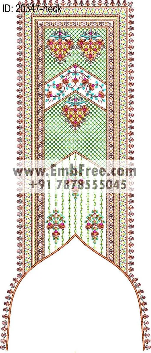 neck embroidery design-ID:20347