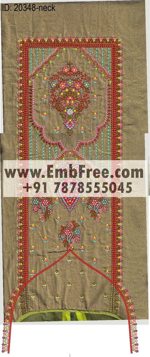 neck embroidery design-ID:20348
