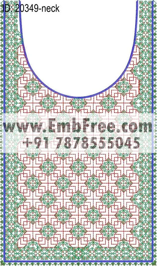 neck embroidery design-ID:20349