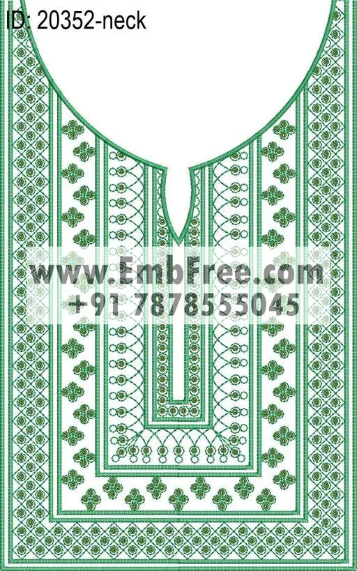 neck embroidery design-ID:20352