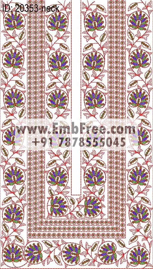 neck embroidery design-ID:20353