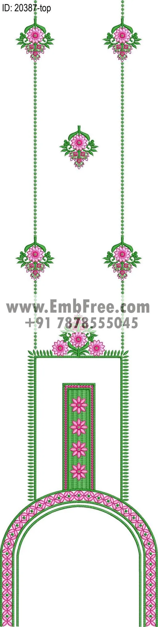 single head dress embroidery design-ID:20387