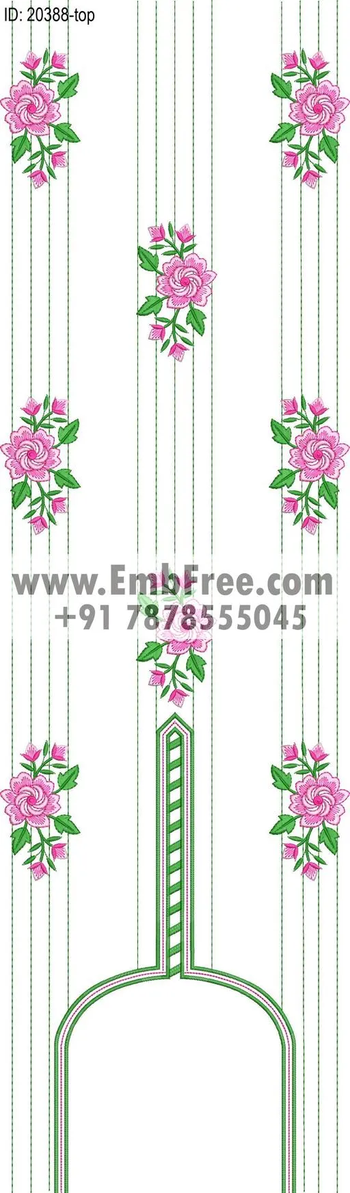 single head dress embroidery design-ID:20388
