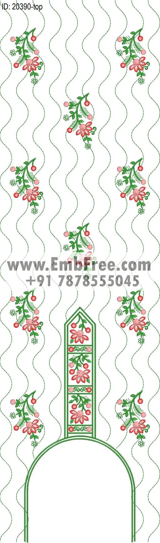 single head dress embroidery design-ID:20390