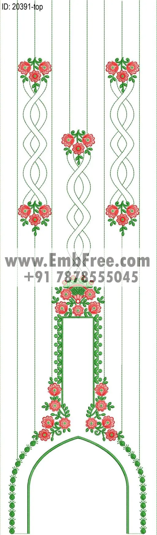 single head dress embroidery design-ID:20391