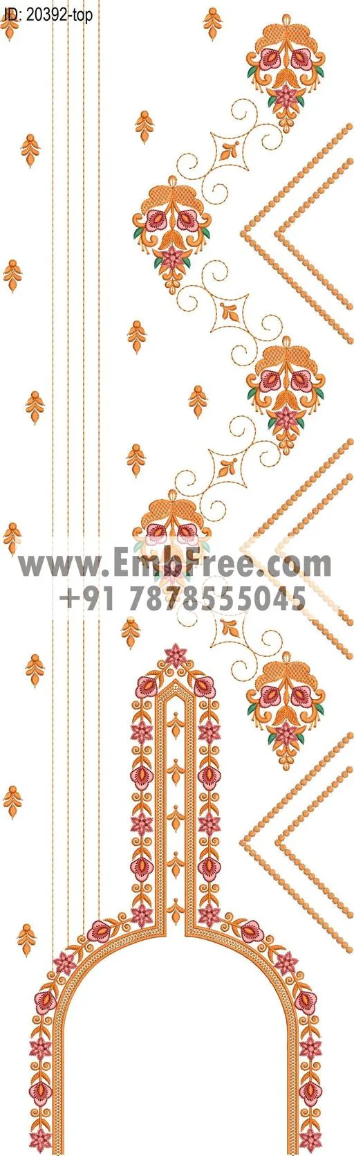 single head dress embroidery design-ID:20392