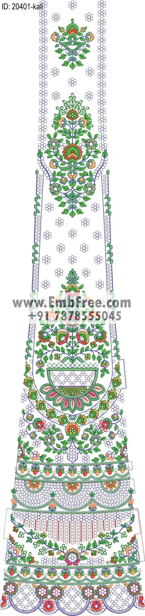 lahenga kali embroidery design-ID:20401