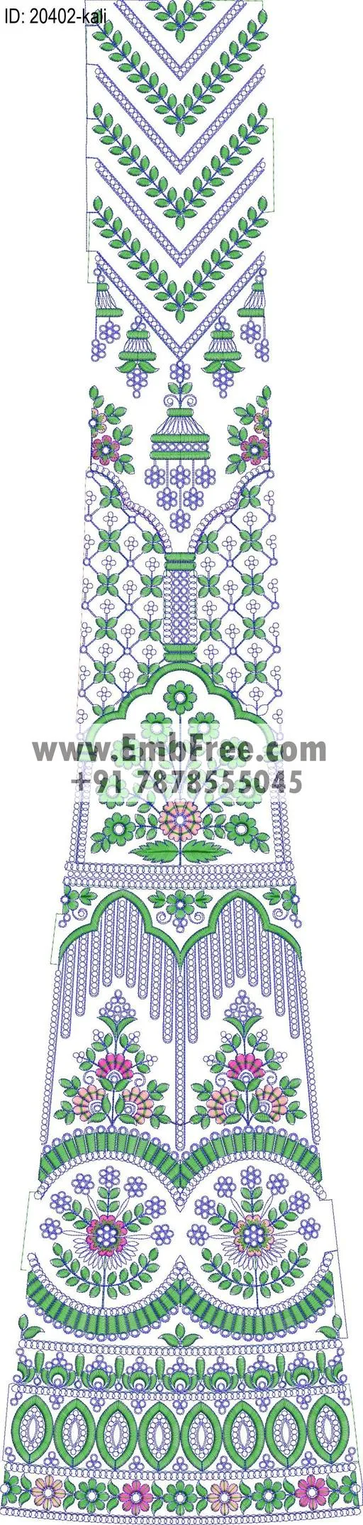 lahenga kali embroidery design-ID:20402