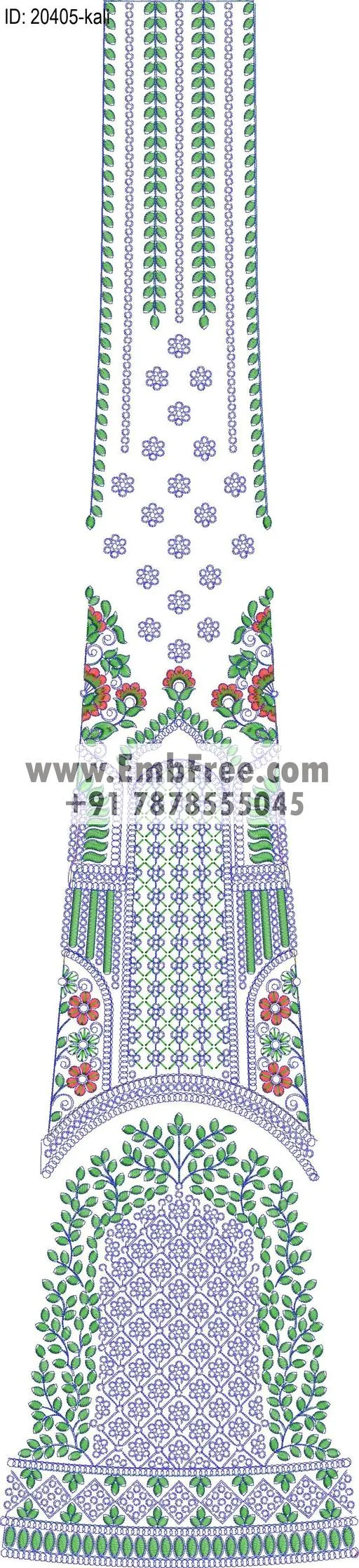 lahenga kali embroidery design-ID:20405
