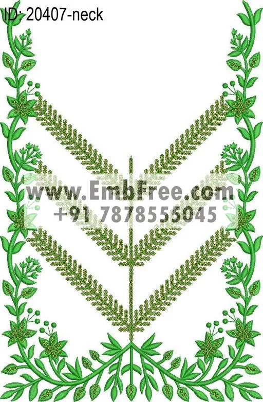 neck embroidery design-ID:20407