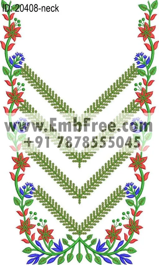 neck embroidery design-ID:20408