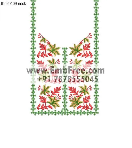 neck embroidery design-ID:20409