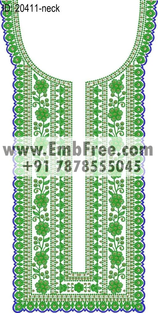 neck embroidery design-ID:20411