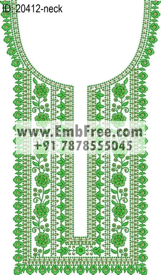 neck embroidery design-ID:20412