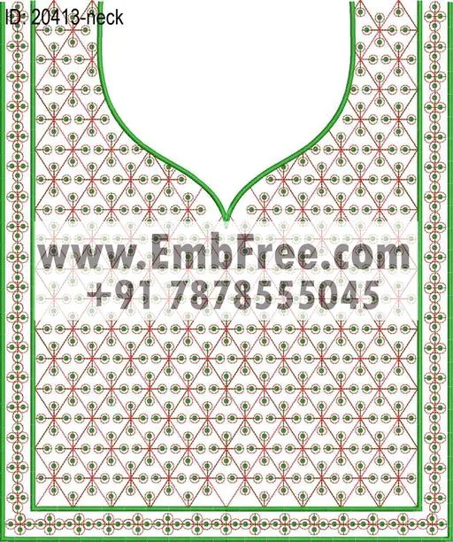 neck embroidery design-ID:20413