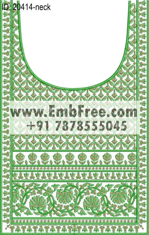neck embroidery design-ID:20414