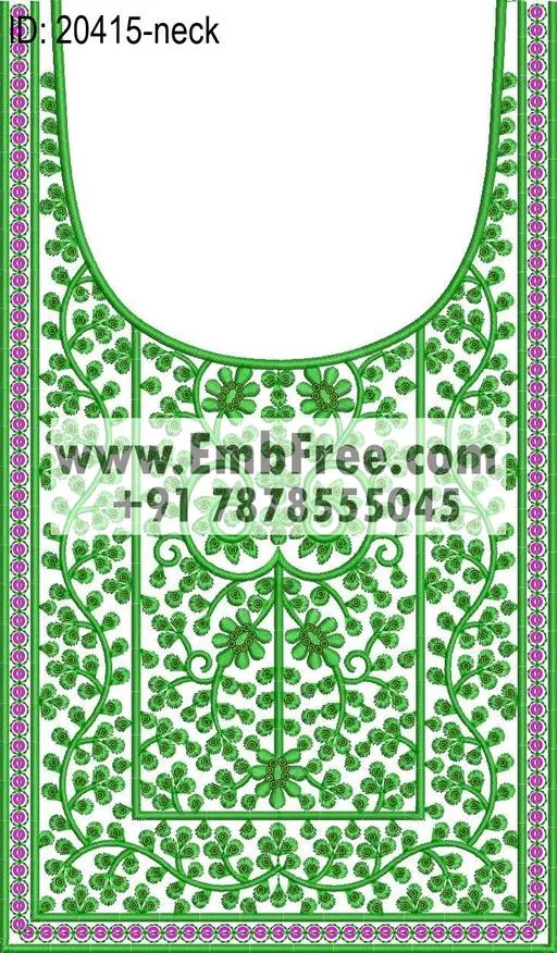 neck embroidery design-ID:20415