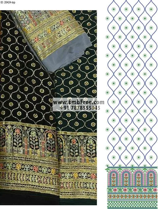 top suit embroidery design-ID:20424