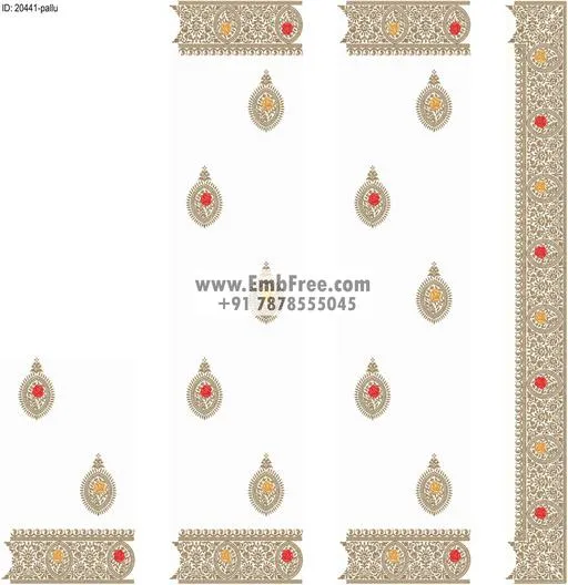 saree cpallu embroidery designs-ID:20441