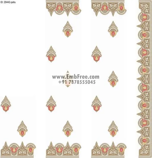 saree cpallu embroidery designs-ID:20442