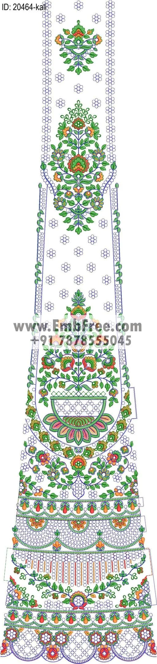 lahenga kali embroidery design-ID:20464