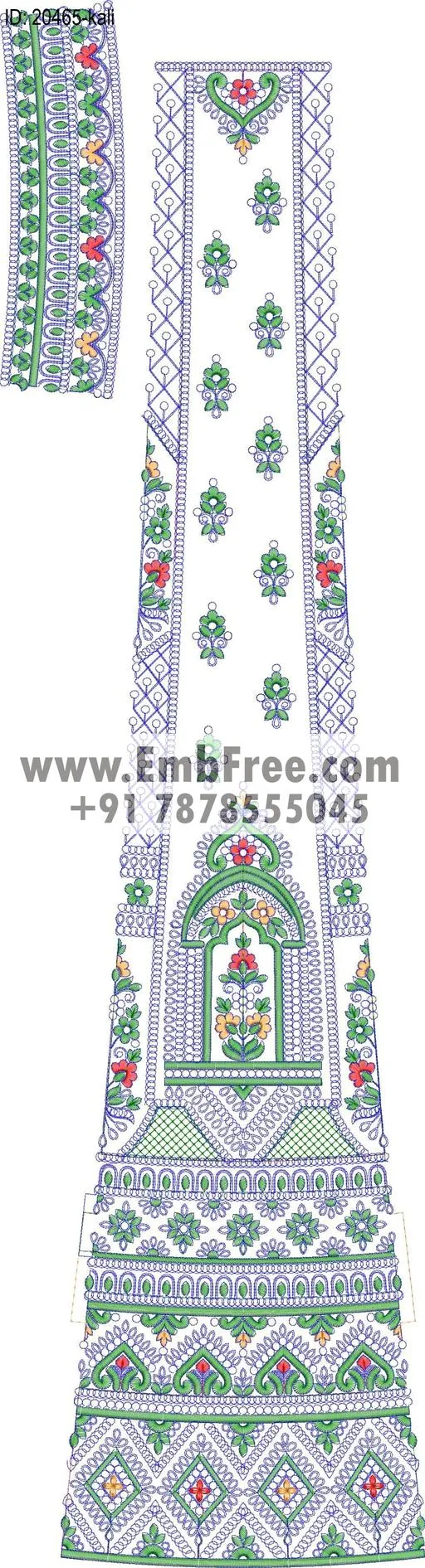 Embroidery Designs for dress id:20465