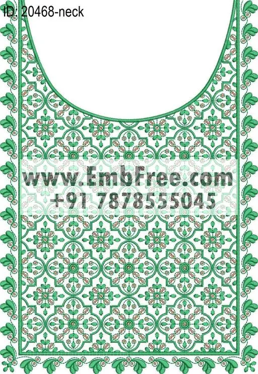 neck embroidery design-ID:20468