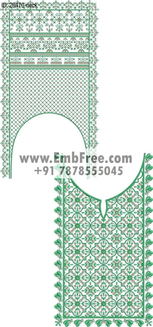 neck embroidery design-ID:20470